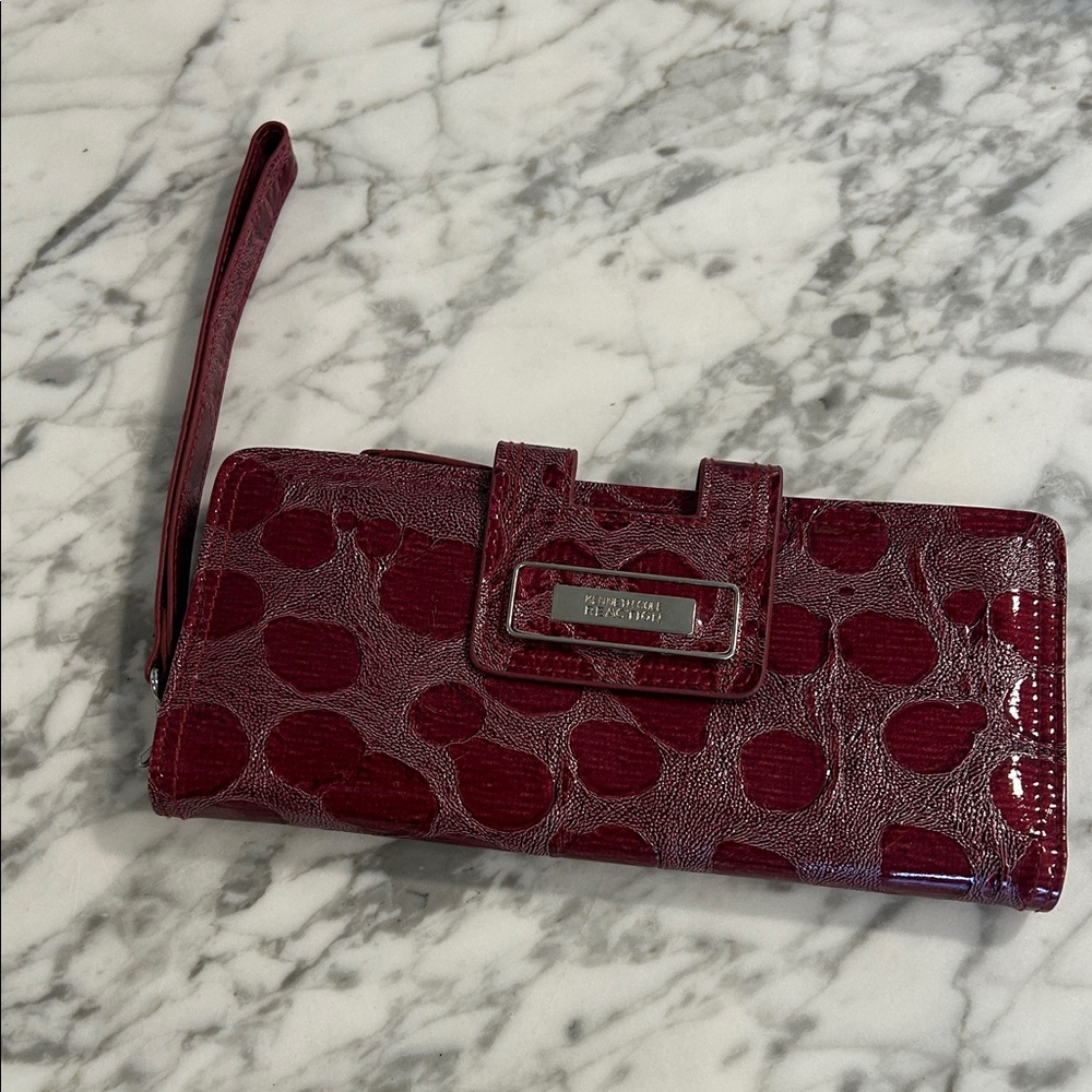 Kenneth Cole Reaction Red Textured Clutch